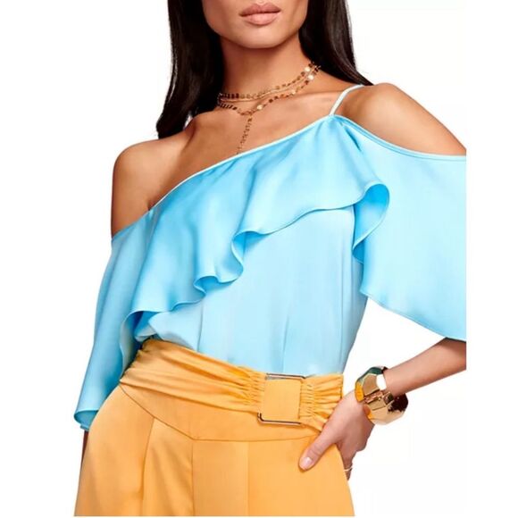 Ramy Brook Tops - Ramy Brook Scarlett Top in Sky Blue, NWT, Size L